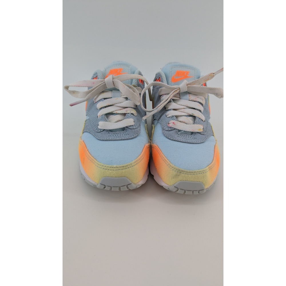 Nike Air Max 1 TD Toddler Light Blue Orange Yellow Gradient Sneakers 859562-400